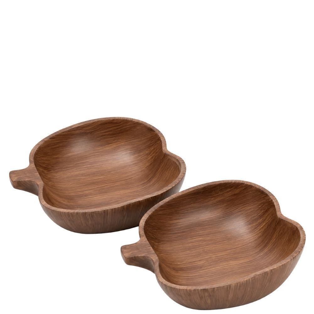 Conjunto de Bowls de Resina Maçã Wood 2pçs