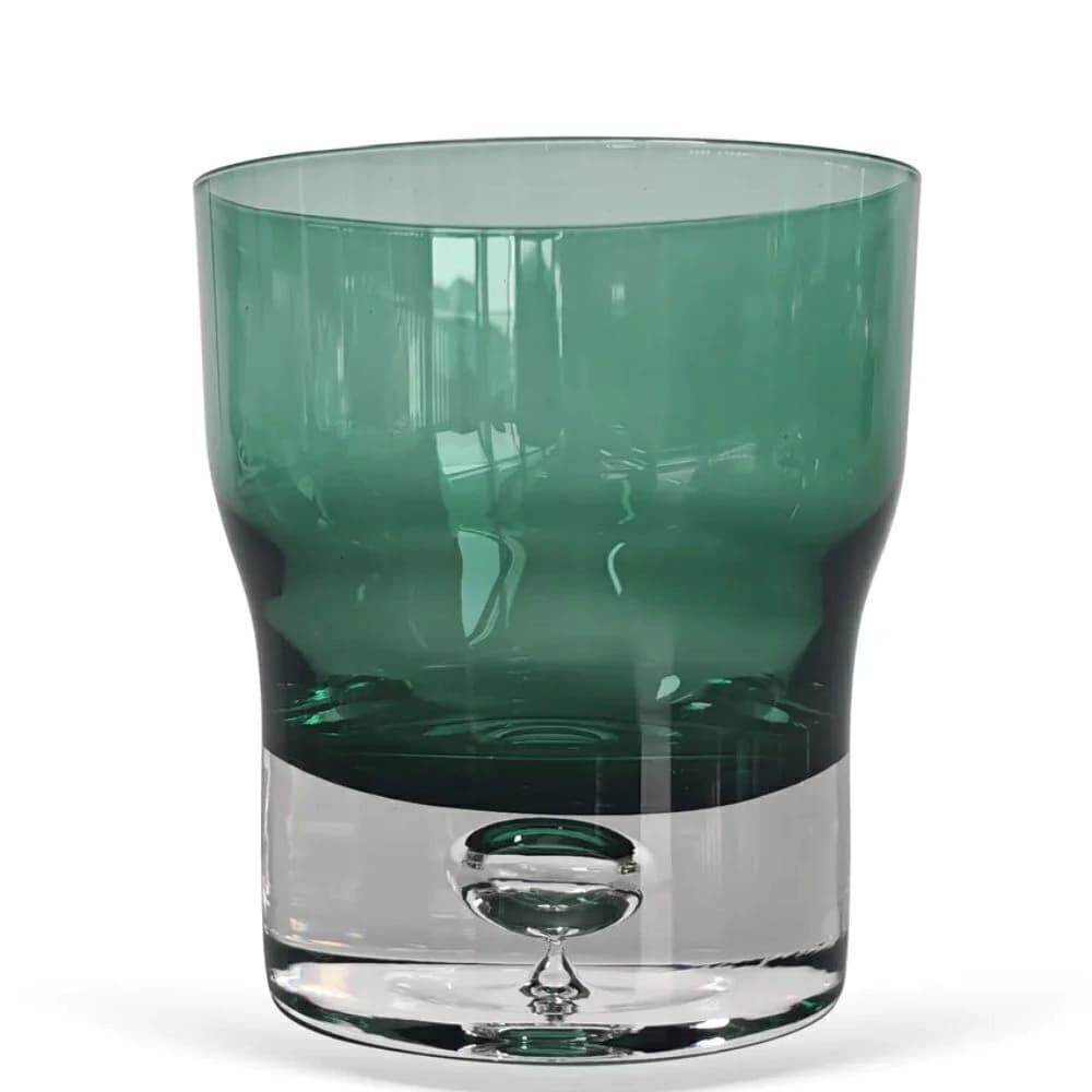 Conjunto de Copo de Vidro Verde 400ml 6pçs