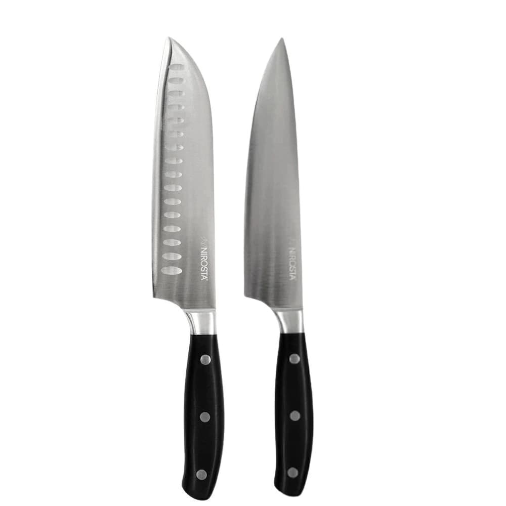 Conjunto de Faças de Aço Inox Nirosta 25cm 2pçs