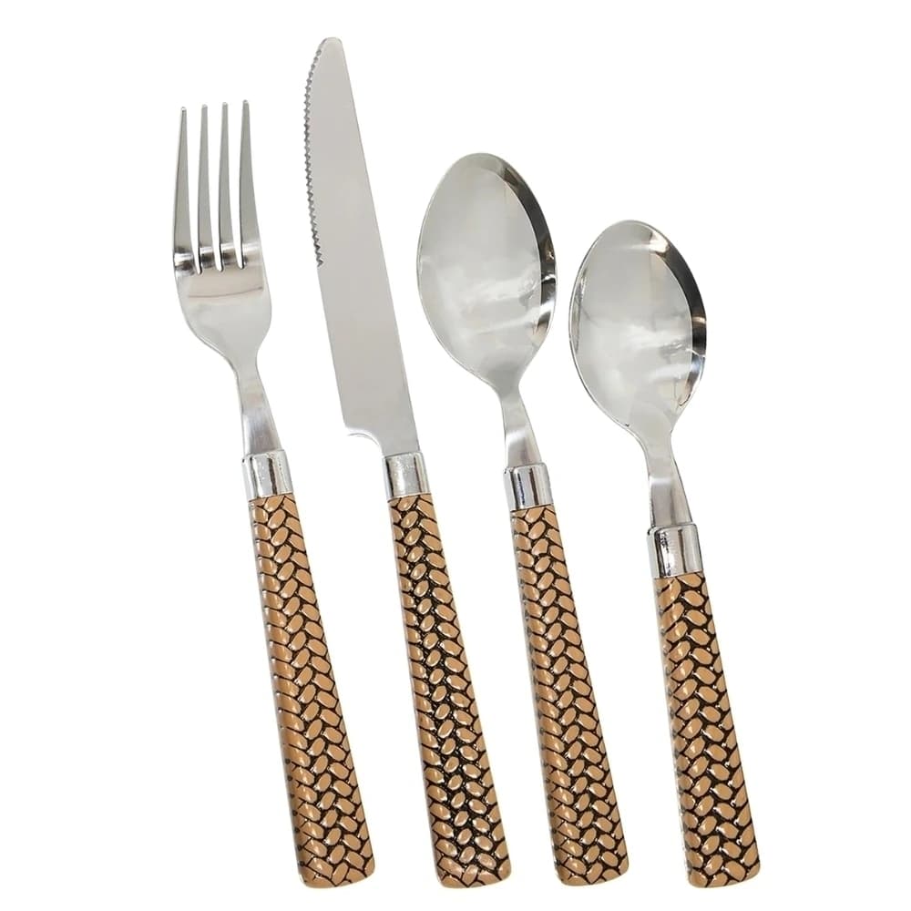 Faqueiro de Aço Inox Écailles 24pçs