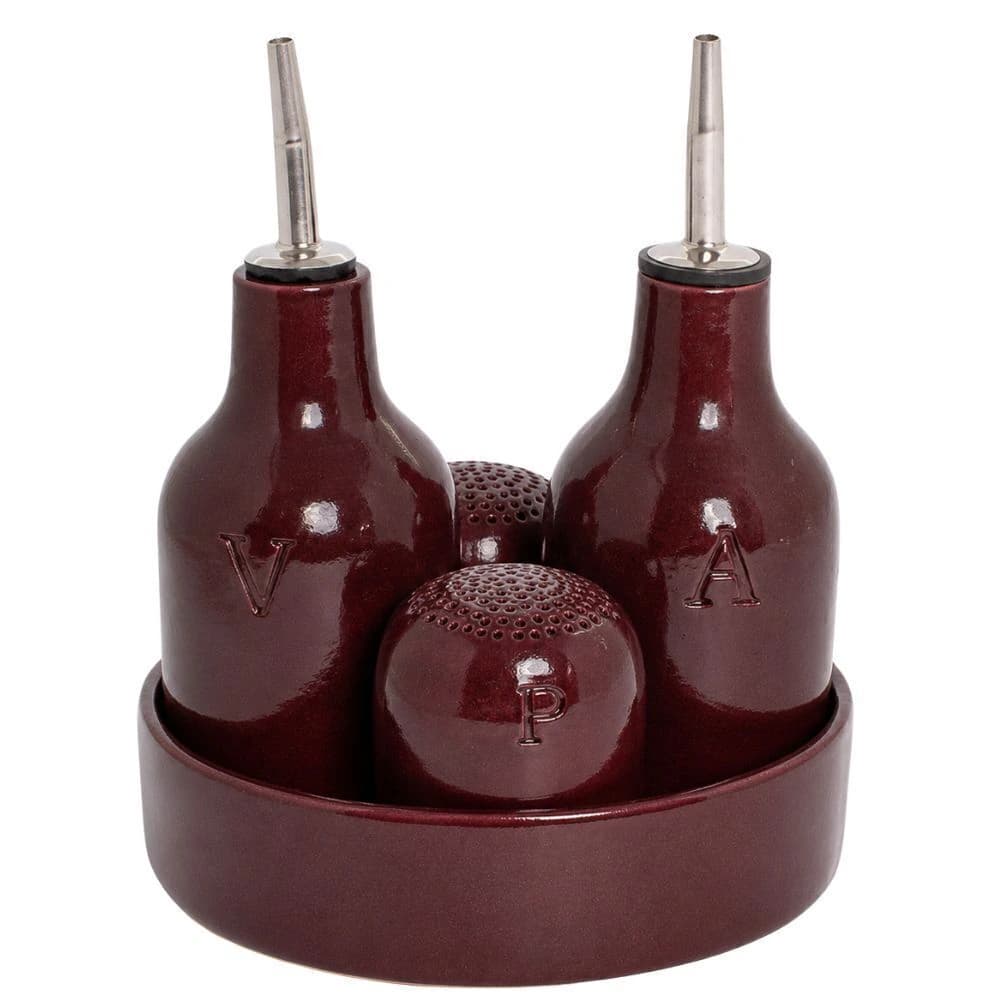 Galheteiro de Cerâmica Açai 5pçs