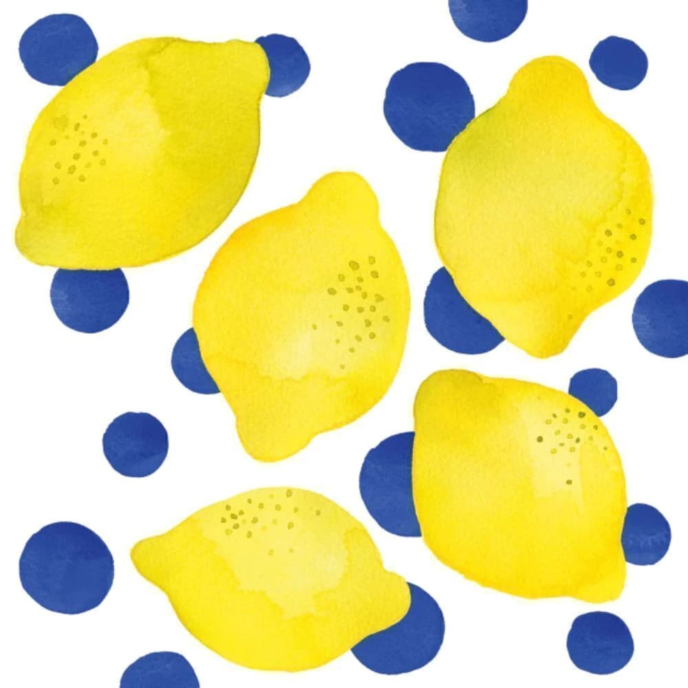 Guardanapo de Papel Lemon And Dots 33cm 20pçs