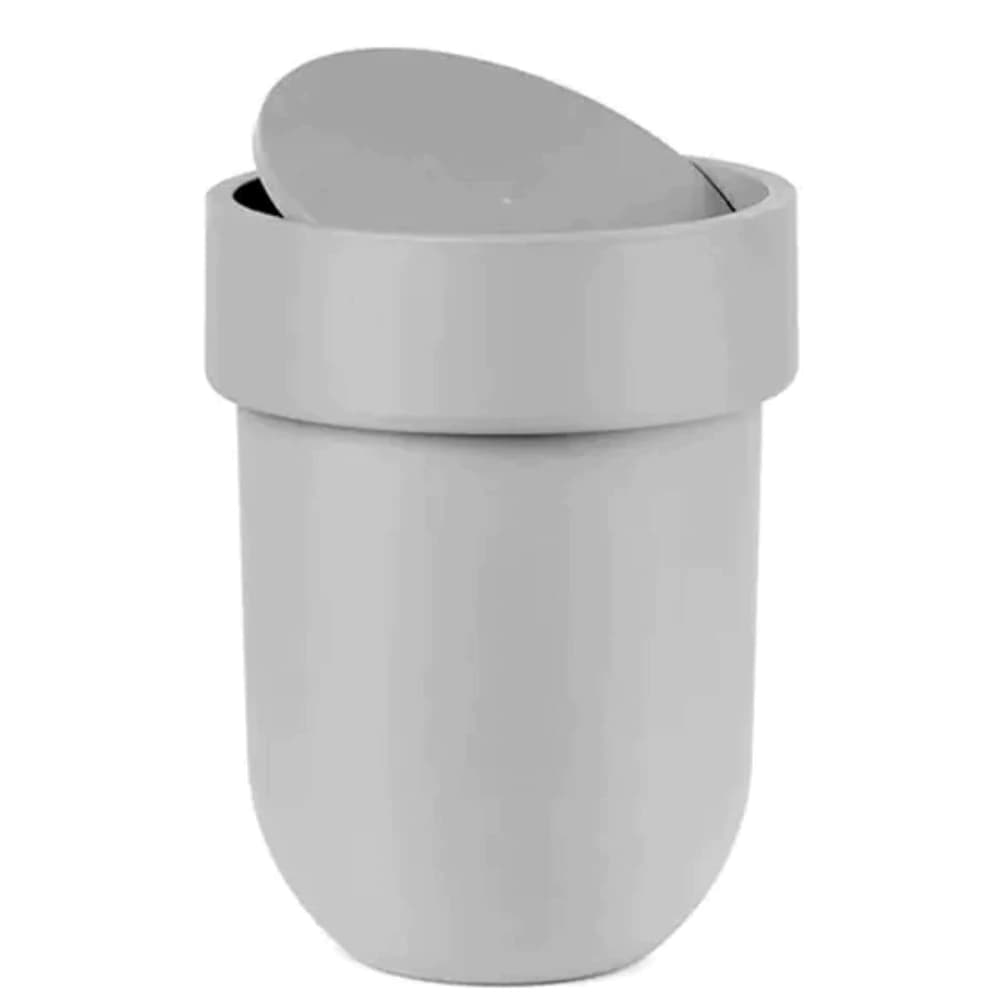 Lixeira com Tampa Basculante Umbra Touch Cinza 5l
