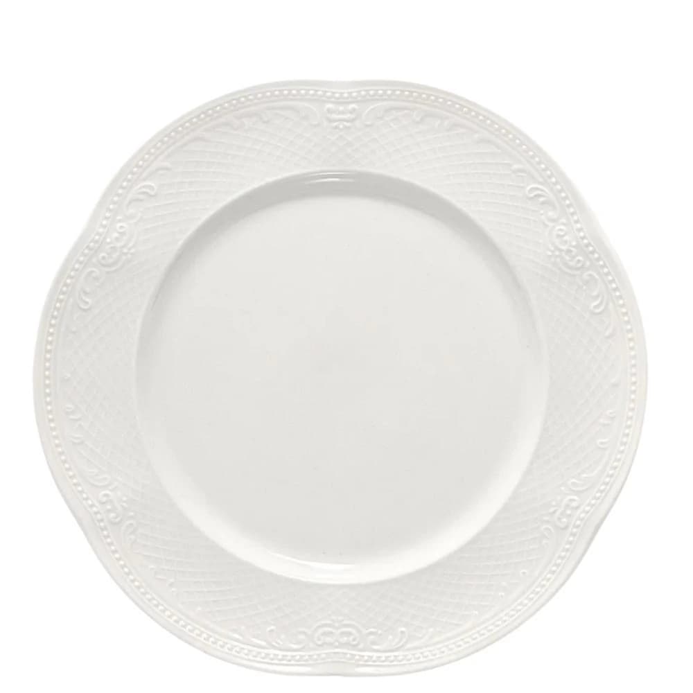 Prato de Sobremesa de Porcelana Noble 21cm 6pçs