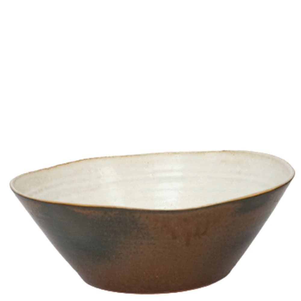 Saladeira de Cerâmica Off White 31x11cm