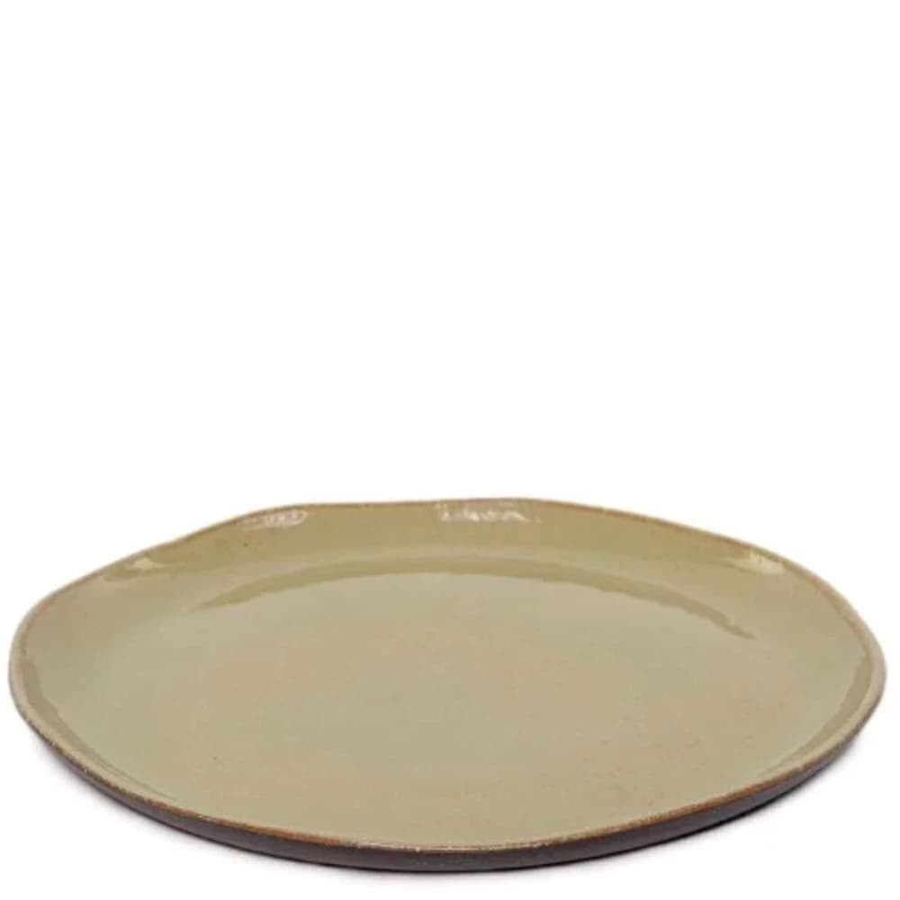 Sousplat de Cerâmica Verde Oliva 31cm