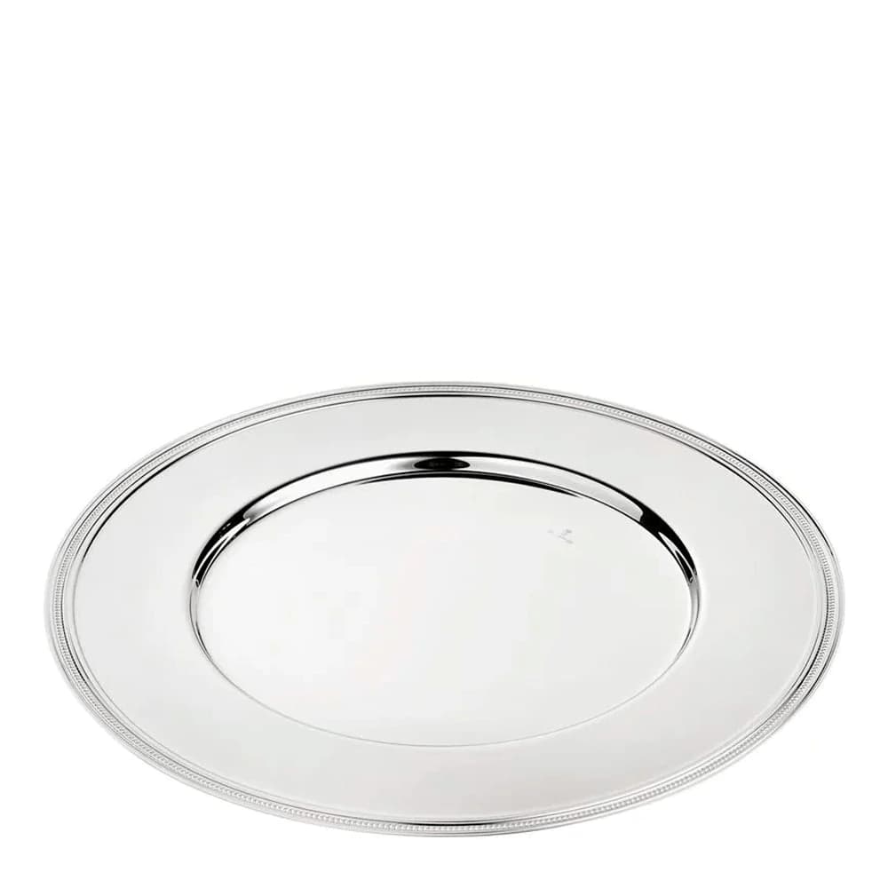 Sousplat de Prata St. James Bloom 32cm