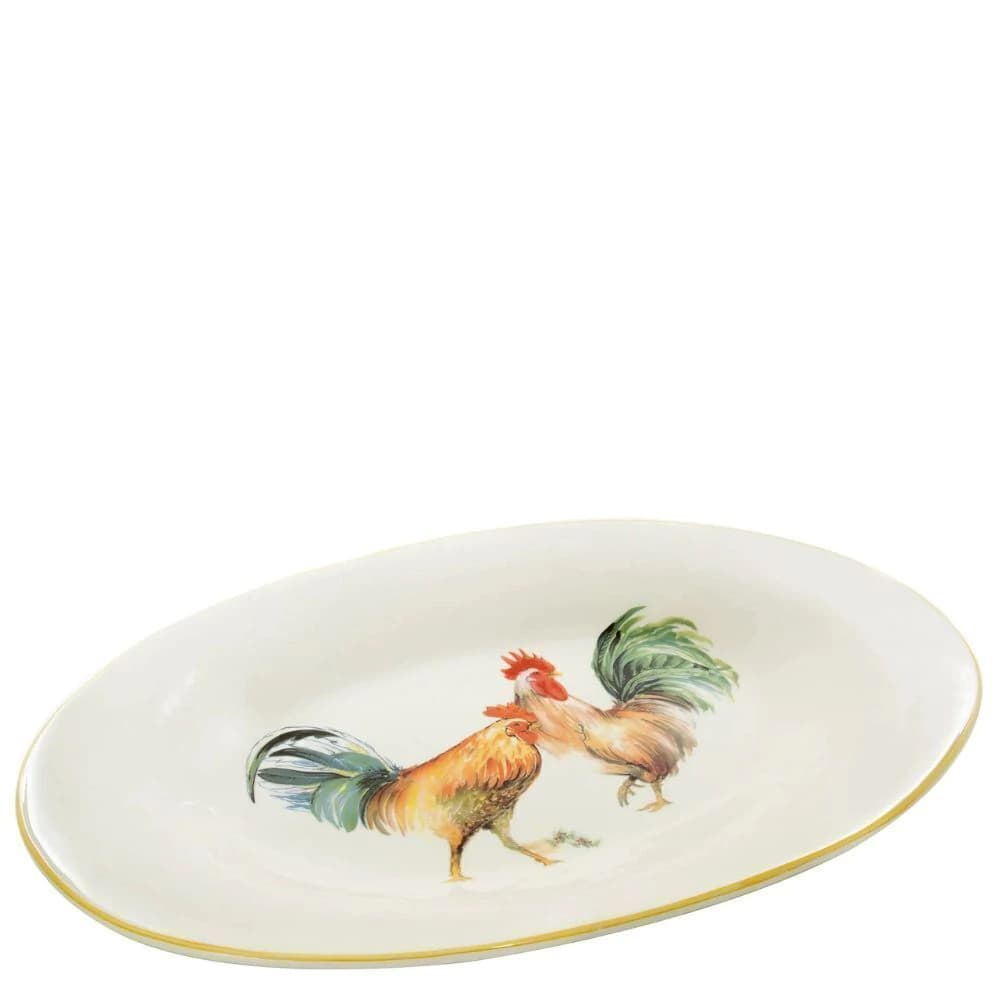 Travessa de Porcelana Rooster 55cm