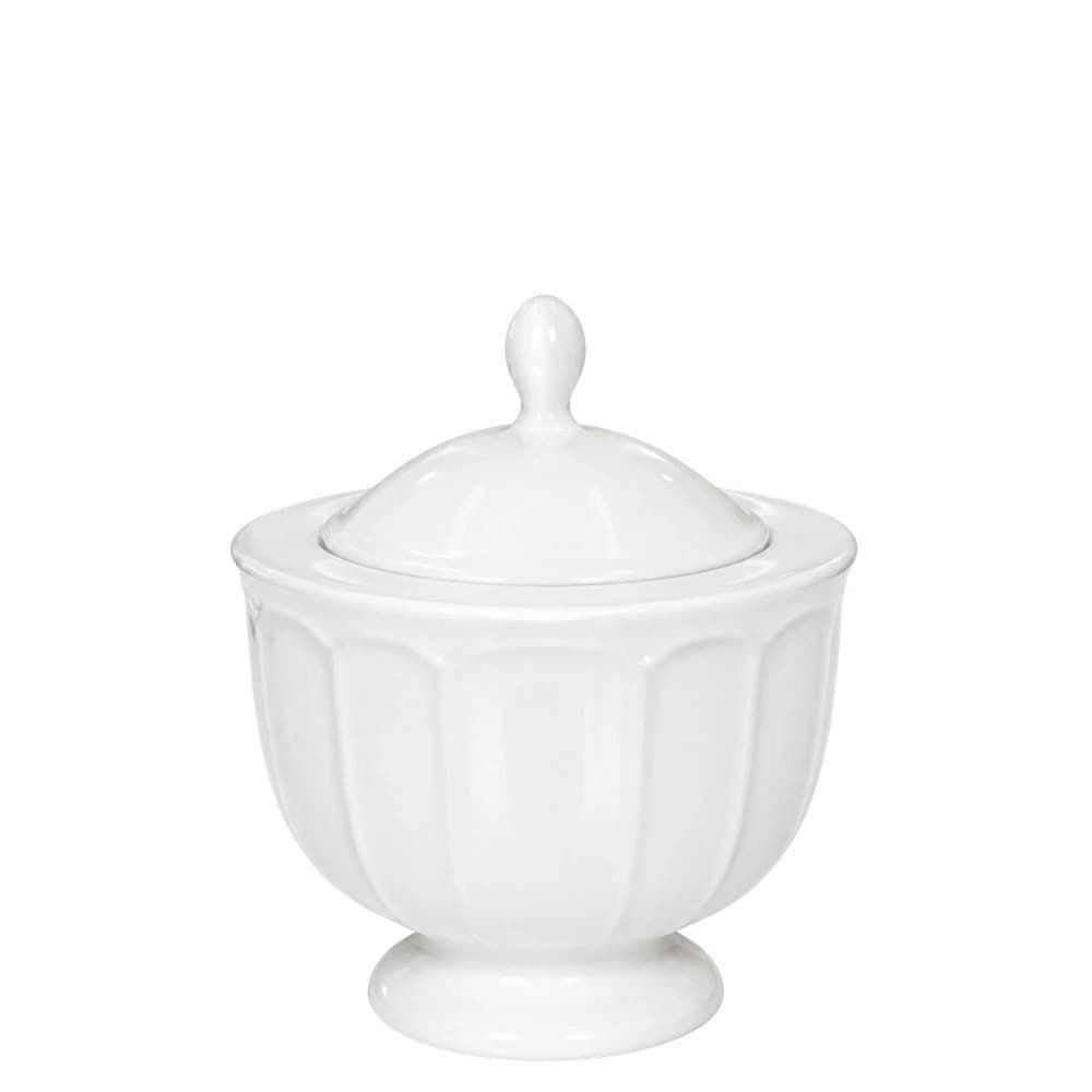 Açucareiro de Porcelana Retro Ritz Branco 180ml