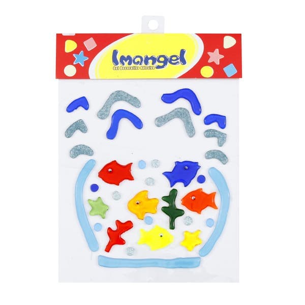 Adesivo de Banho Infantil Gel Aquário Multicolorido Imangel