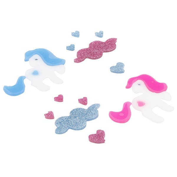 Adesivo de Banho Infantil Gel Unicórnios Multicolorido Imangel