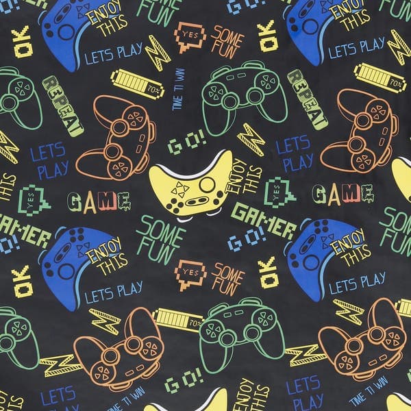Adesivo de Parede Gamer Preto 45x200cm