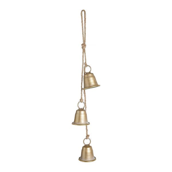Adorno De Natal Plástico Dourado Cromus 47x6cm