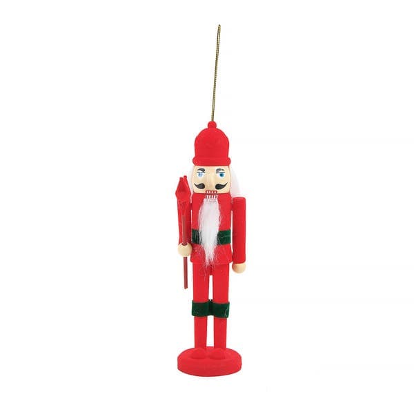 Adorno De Natal Plástico e Tecido Vermelho Cromus 18x4,6cm