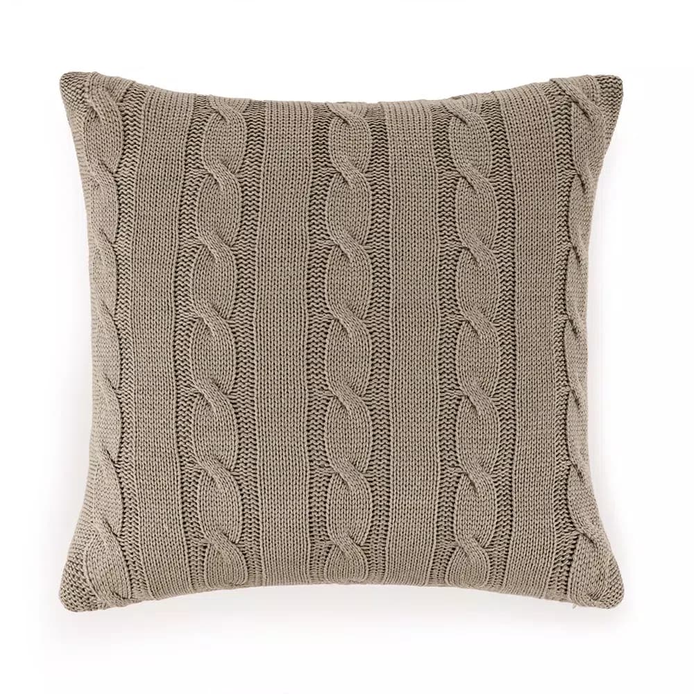 Almofada Ane Tricot Bege Karsten 45 x 45 cm