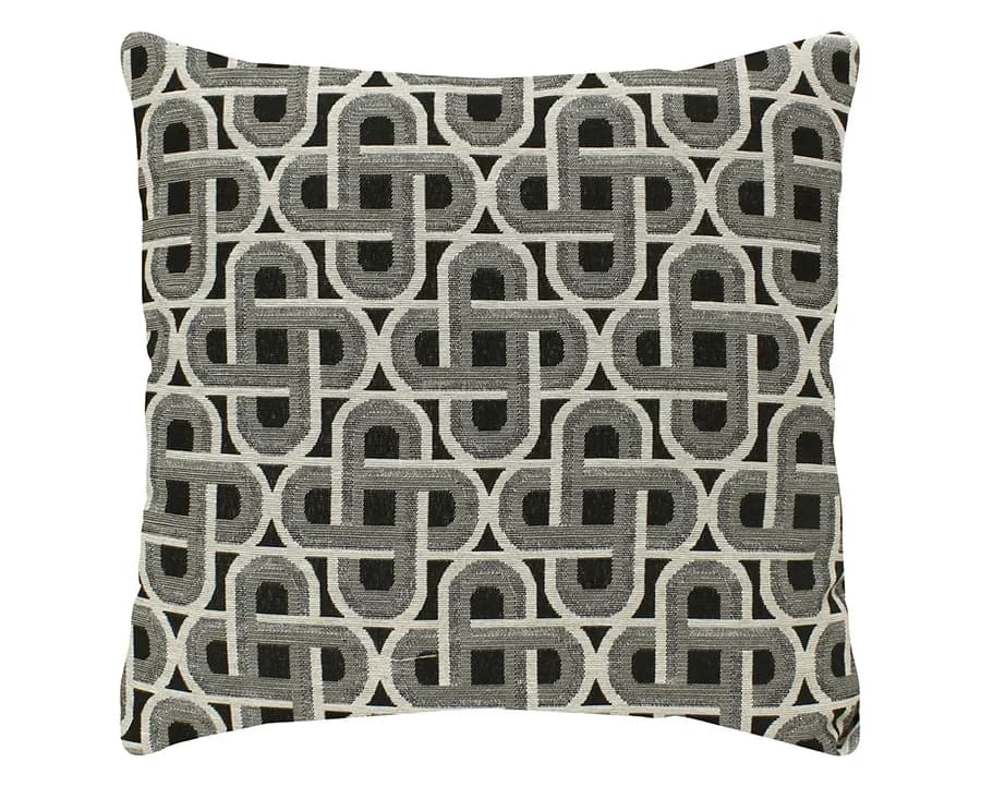 Almofada Decorativa Jacquard - Geométrico Preto