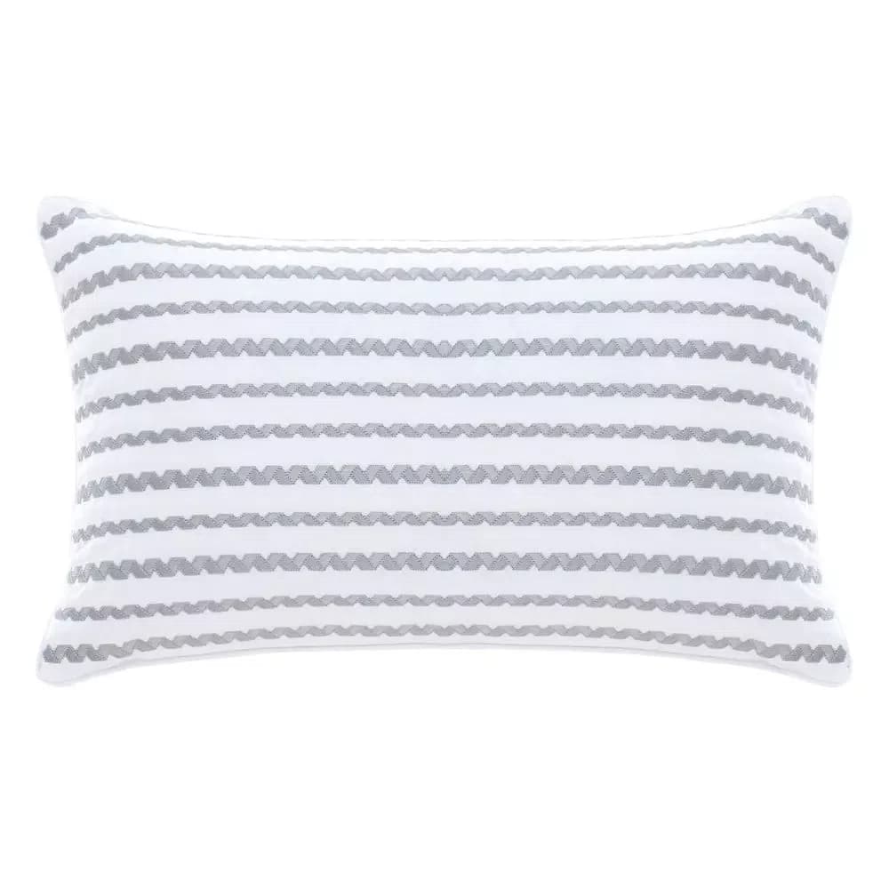 Almofada Lipari Branco/Azul Buddemeyer Luxus 30X50CM
