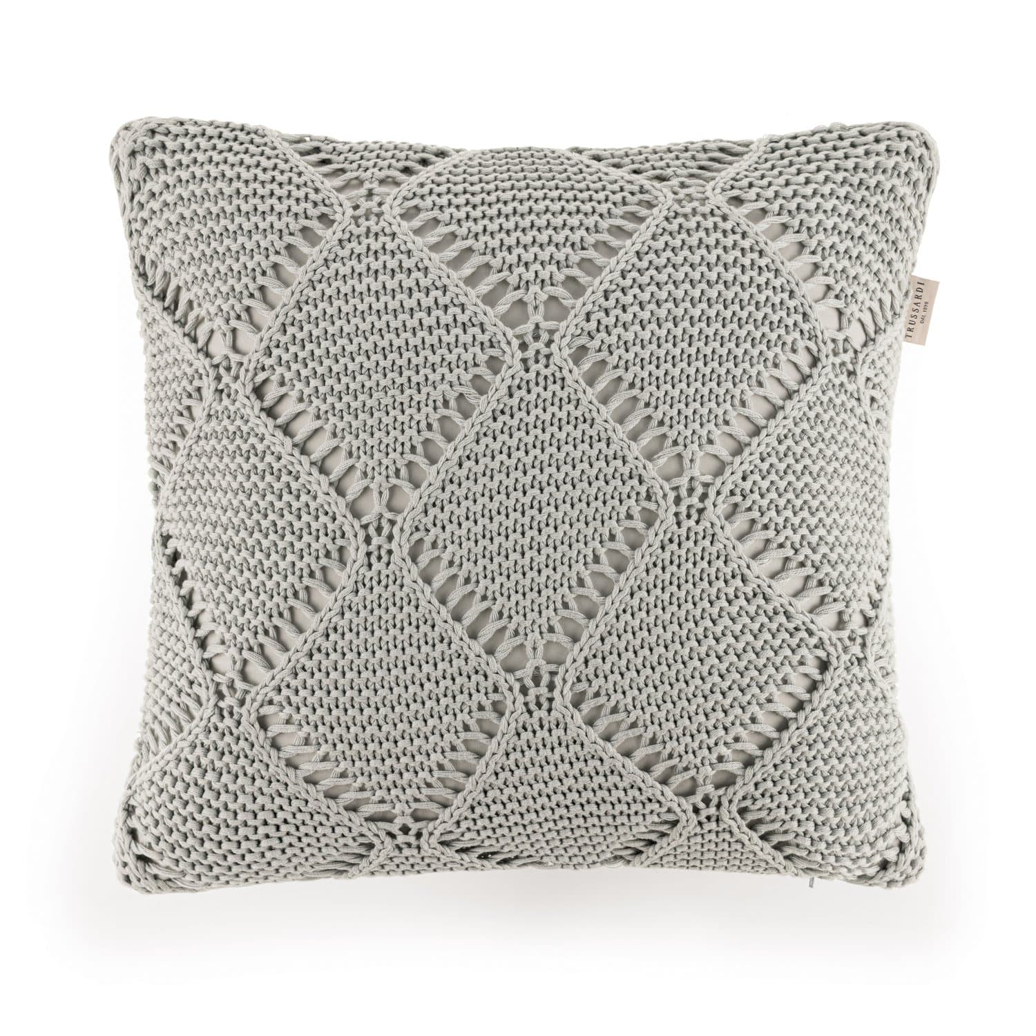 Almofada Lucenzo Tricot Trussardi Cinza 40 x 40 cm