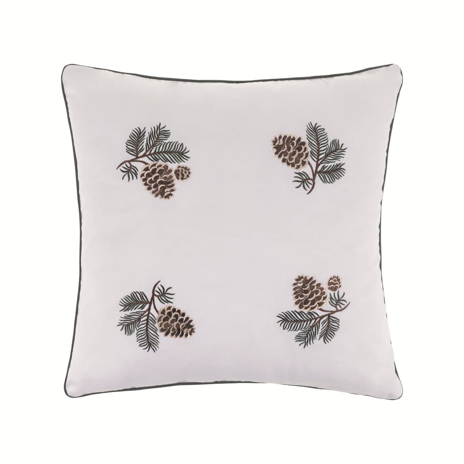 Almofada Natal Pigna 300 Fios Trussardi Branco 45cm x 45cm