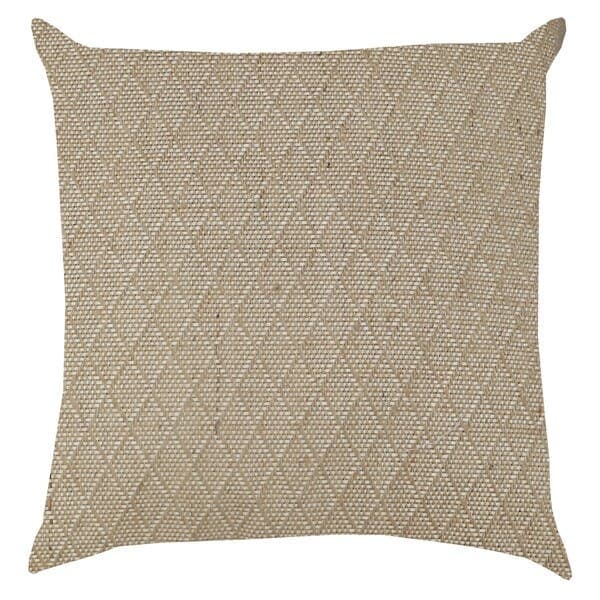 Almofada Quadrada Geo Tecido Bege 43x43cm