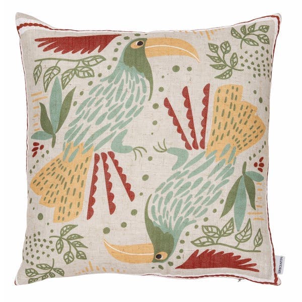 Almofada Quadrada Passarelo Multicolorido 45x45cm Speciatta