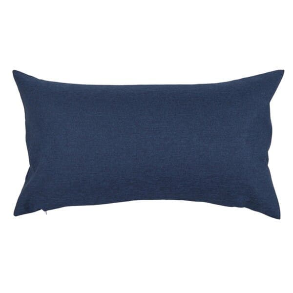Almofada Retangular Kazzan Tecido Azul 15x40 cm