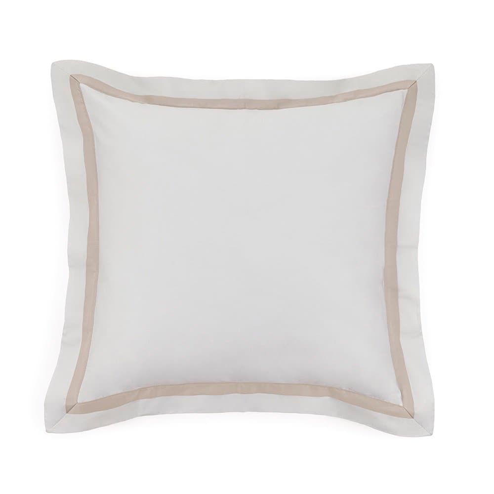 Almofada Vercelli 300 Fios Trussardi Branco/Rose 30 x 40 cm