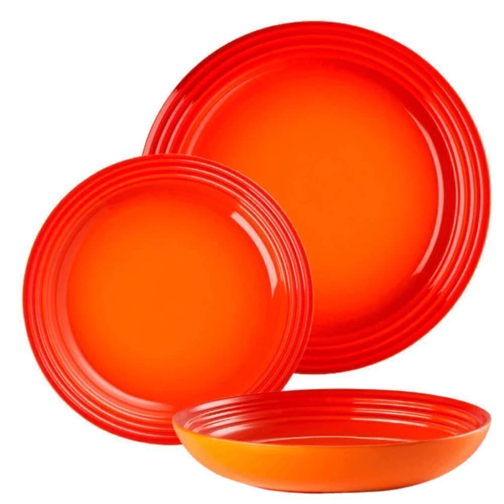 Aparelho de Jantar de Cerâmica Le Creuset Laranja 6pçs