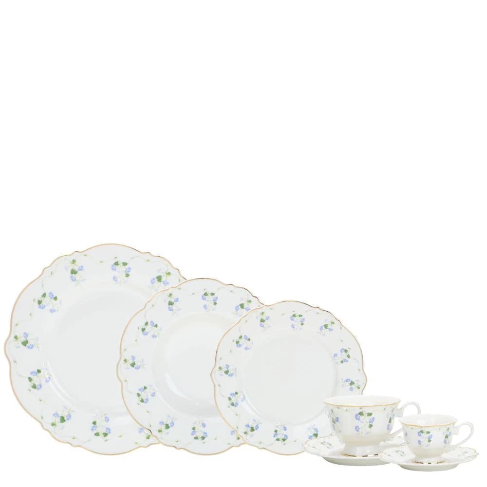 Aparelho de Jantar de Porcelana L'hermitage Royal Romantic 42pçs