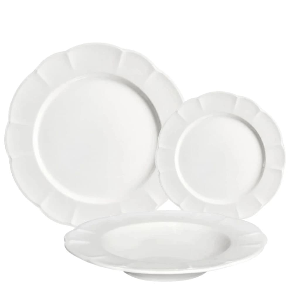 Aparelho de Jantar de Porcelana Retro Ritz 18pçs