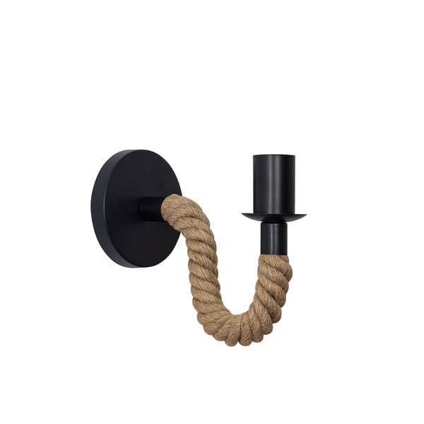 Arandela de Parede Interna IP20 Doca Gmh Preta Bivolt