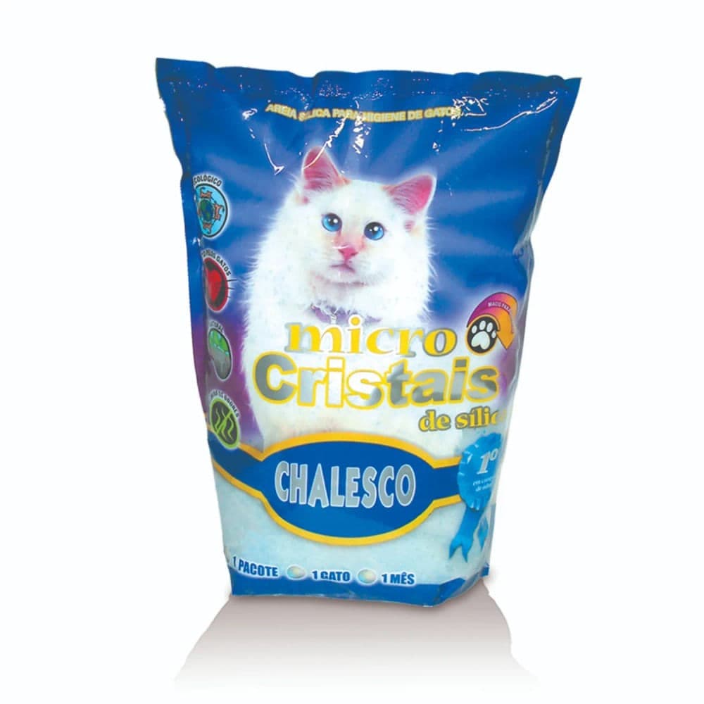 Areia para Gato Micro Cristais de Sílica 1,8kg - Chalesco