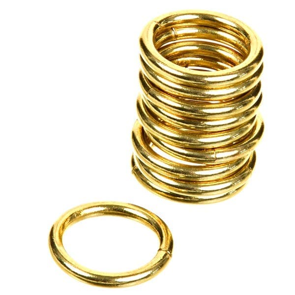 Argola Dourada 19mm 10 peças