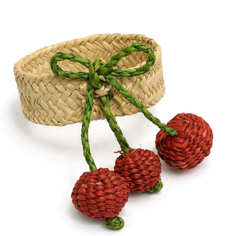 Argola para Guardanapo de Palha Cherrie 8cm
