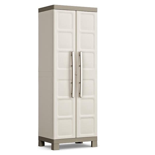 Armário de Resina Multiuso Excellence 65x45x181cm Bege Keter