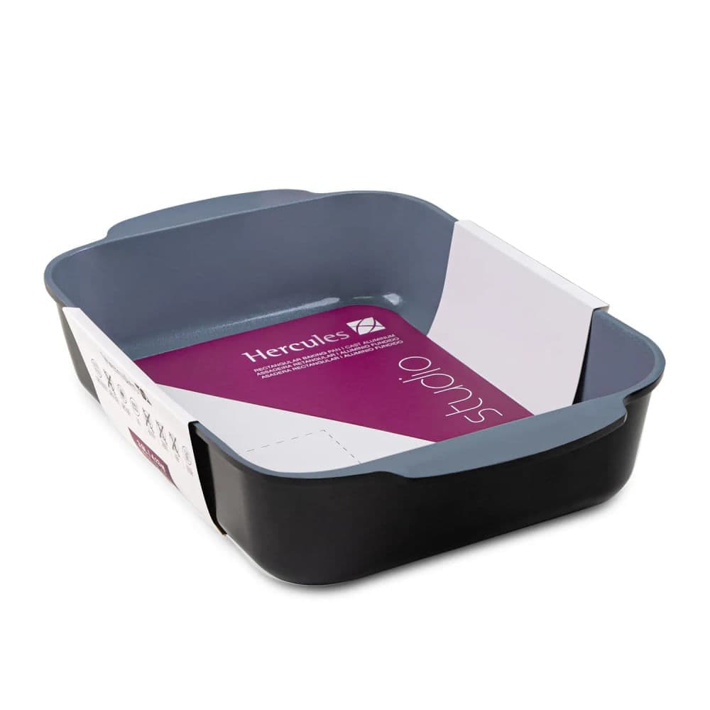 Assadeira Antiaderente Retangular 35x24cm Preta - Hercules