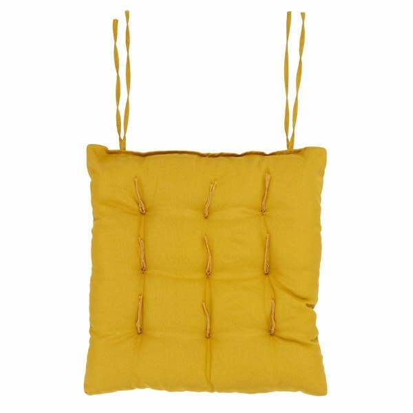 Assento Oxford Mostarda 40x40cm
