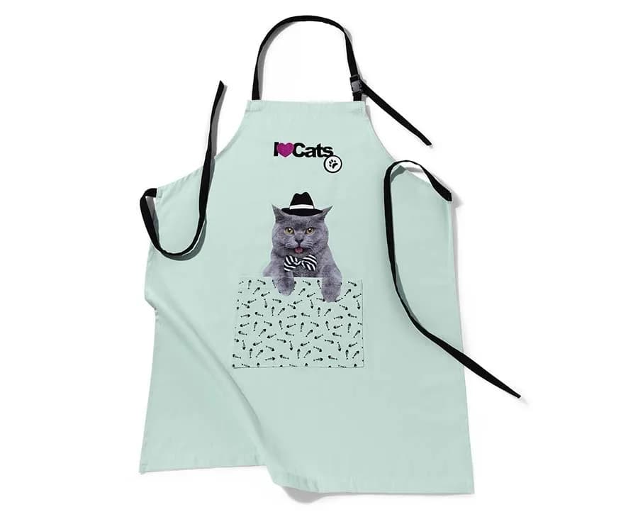 Avental Female Estampado - Cats Verde