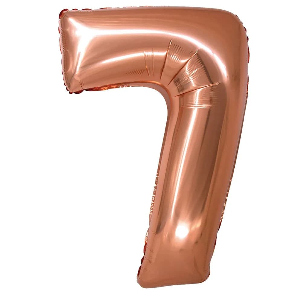 Balão Metalizado 34 Polegadas Rose Gold - Silver Plastic