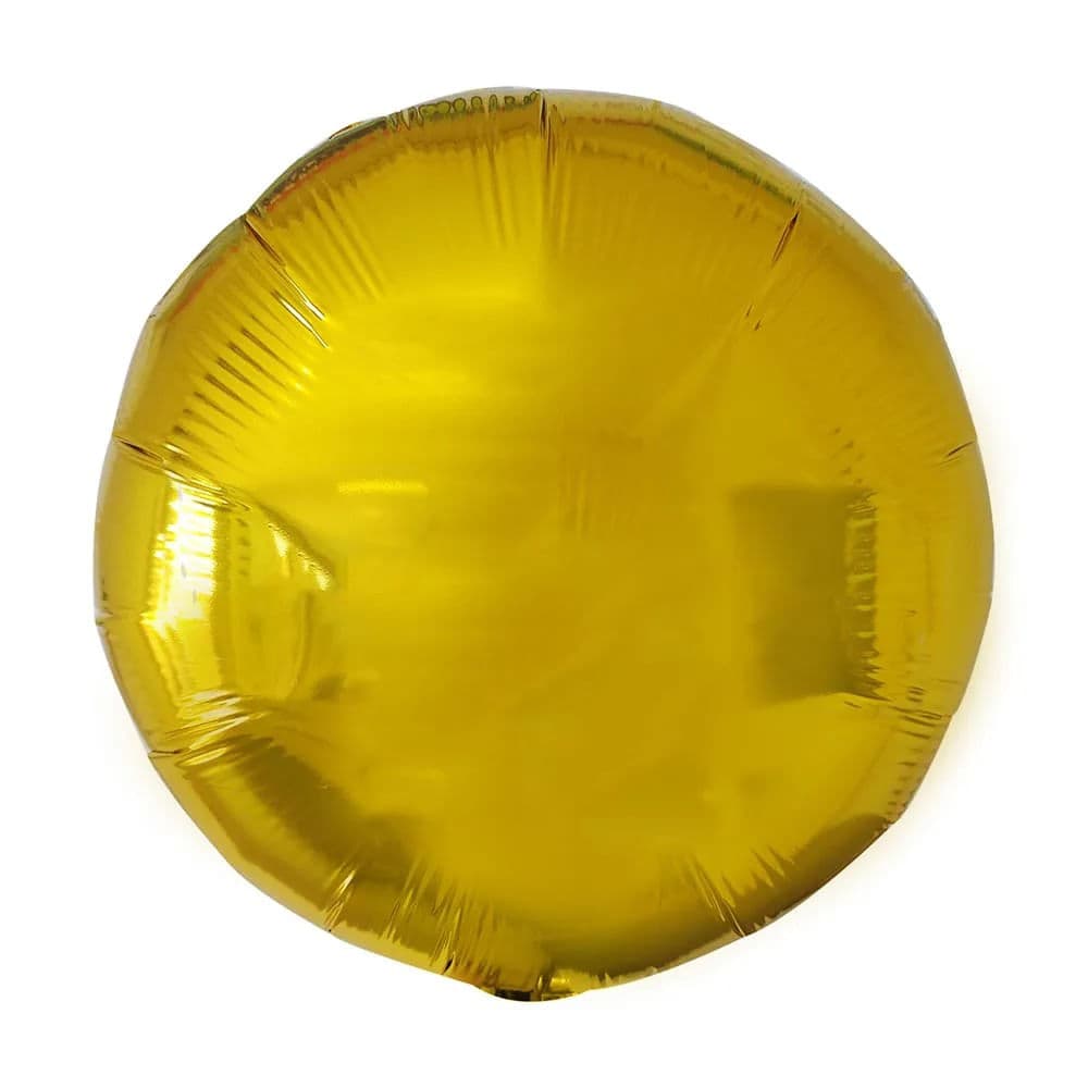 Balão Metalizado Redondo 20" Dourado - Flexmetal