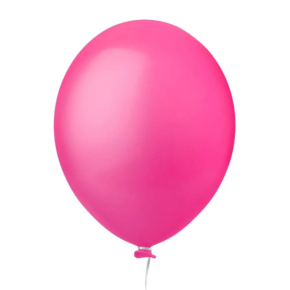 Balão Redondo 8 Liso Pink - Happy Day