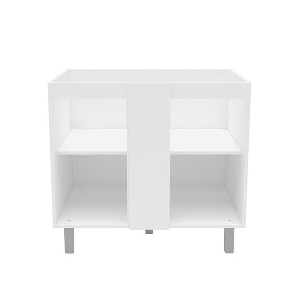Balcão de Cozinha sem Portas 93,5x81,5x53cm MDP Branco Spring