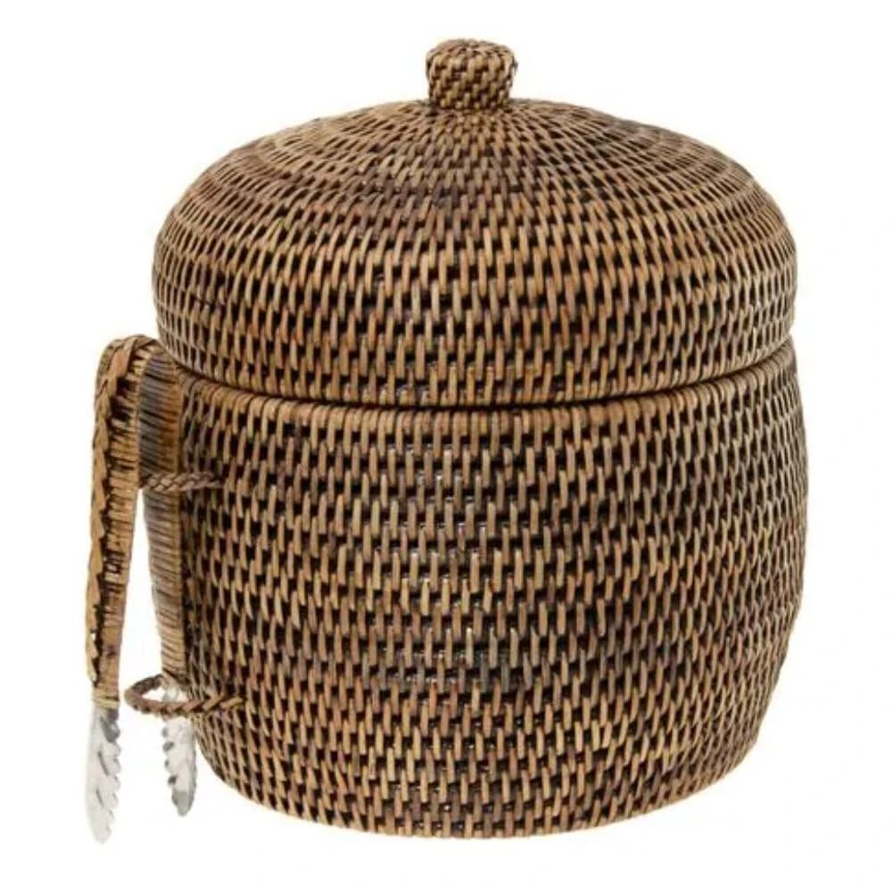 Balde de Gelo de Rattan 23x27cm
