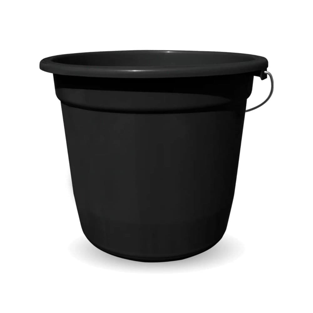 Balde de Plástico Econômico 15l Preto - Cor & Lar
