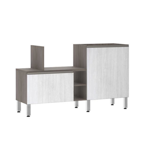 Bancada de Cozinha Península 43,4x82,5x65cm Venezia Prime Luciane