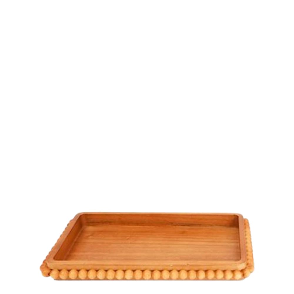 Bandeja de Fibra Natural Bola 43x27x4cm