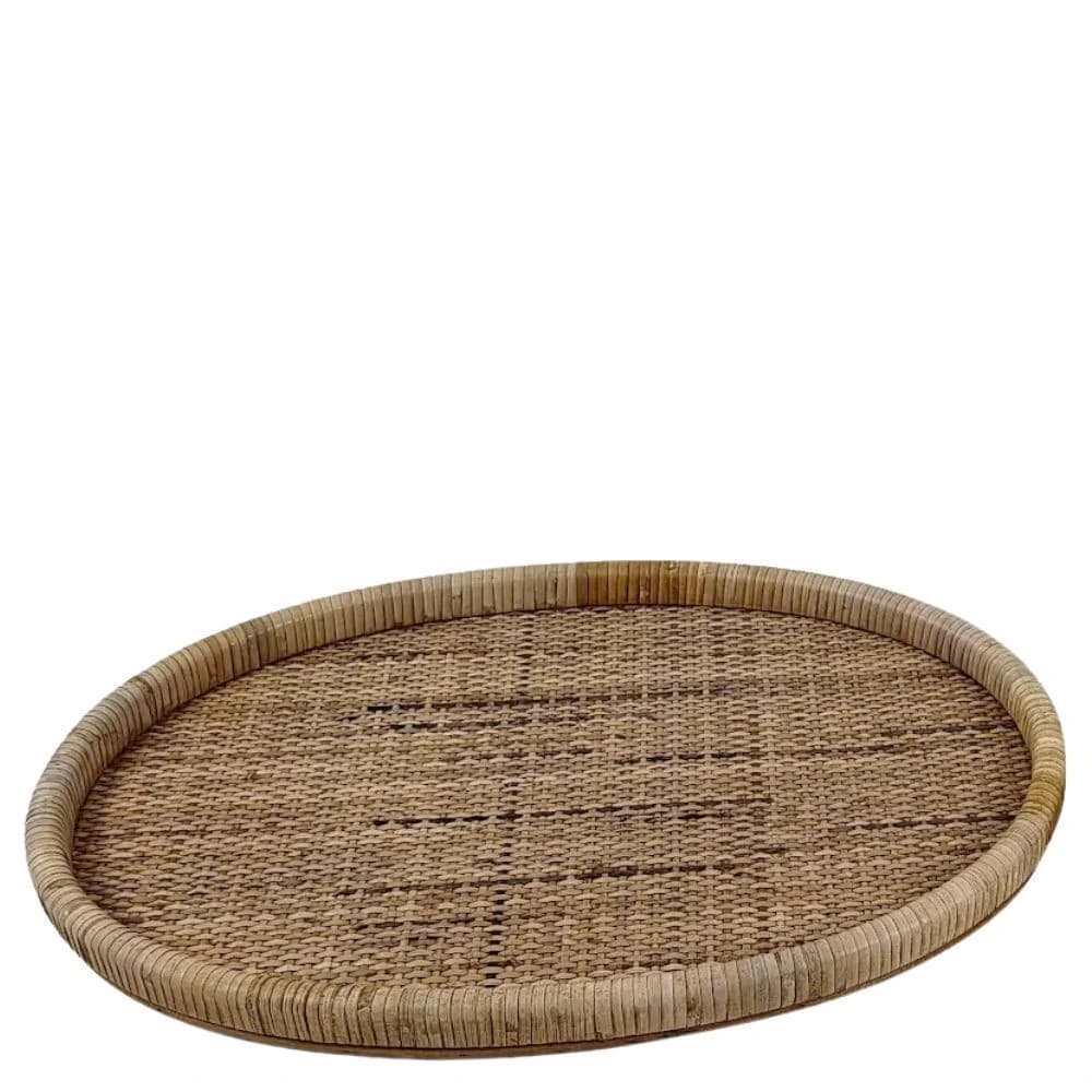 Bandeja de Rattan Oval 55x38cm