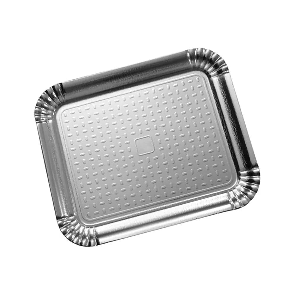 Bandeja Laminada B04 33x27cm Prata - Ultrafest