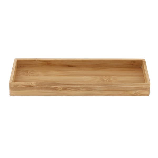 Bandeja para Banheiro de Madeira Marrom Natural Bamboo Sensea