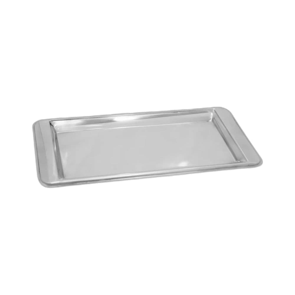 Bandeja Retangular Aço Inox 30,5x12,2 - Dolce Home